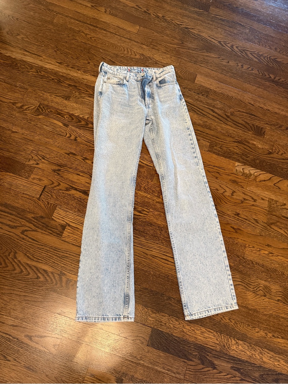 Men's Light Wash Straight-Leg Jeans